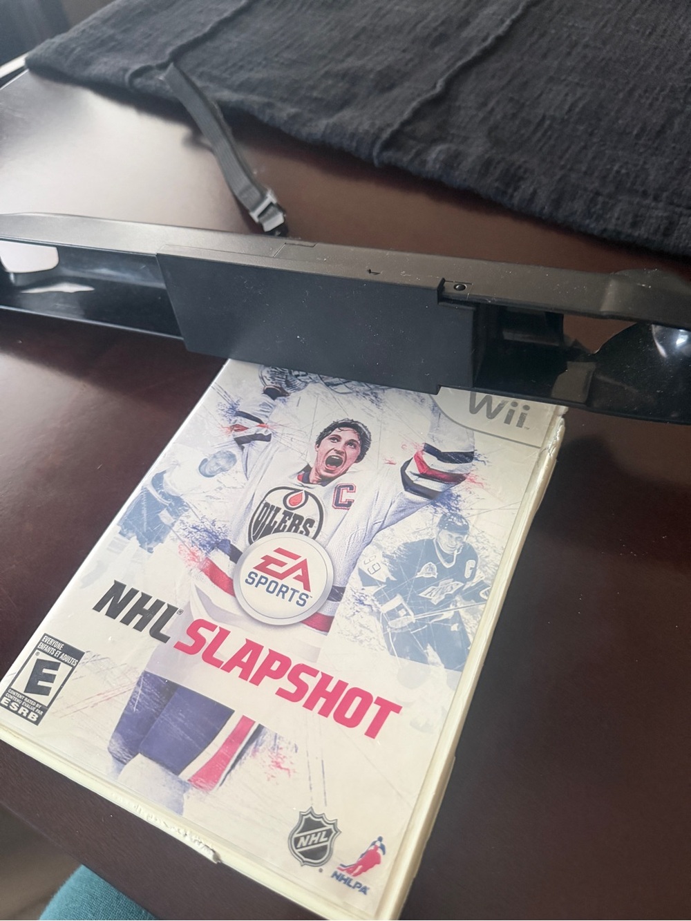 Nintendo Wii NHL Slapshot Game + Hockey Stick Controller